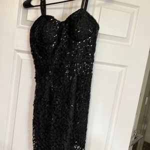 Black bebe dress size 2